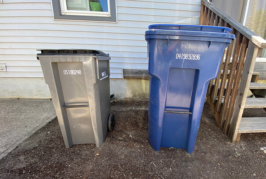 Garbage and Recycling Cans